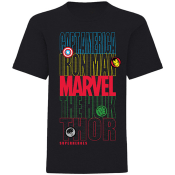Vêtements Garçon T-shirts manches longues Marvel  Noir