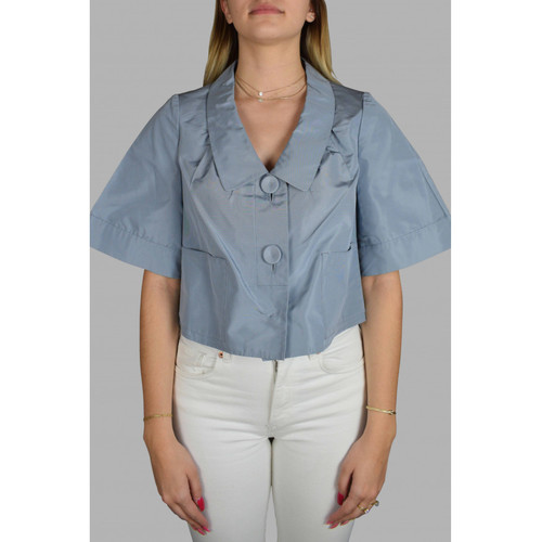Vêtements Femme Débardeurs / T-shirts sans manche zipped Prada Haut Bleu