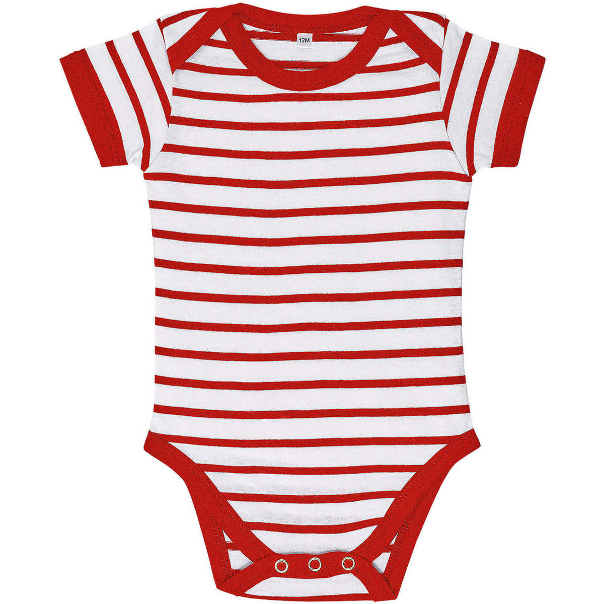 Vêtements Enfant T-shirts manches courtes Sols Body bebé a rayas Rouge