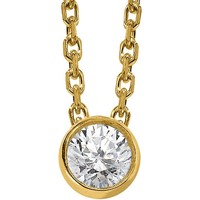 Montres & Bijoux Femme William De Faye Brillaxis Collier  diamant serti clos 0.25ct or jaune Jaune