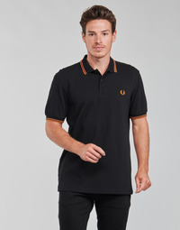 Vêtements Homme Polos manches courtes Fred Perry TWIN TIPPED FRED PERRY SHIRT Noir