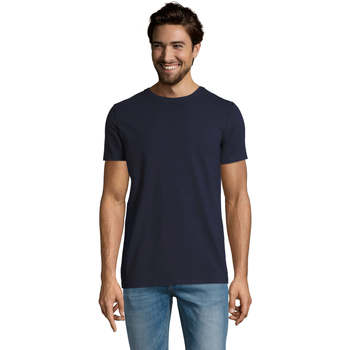 Vêtements Homme T-shirts manches courtes Sols Camiserta de hombre de cuello redondo Azul