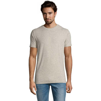 Vêtements Homme T-shirts manches courtes Sols Camiserta de hombre de cuello redondo Gris
