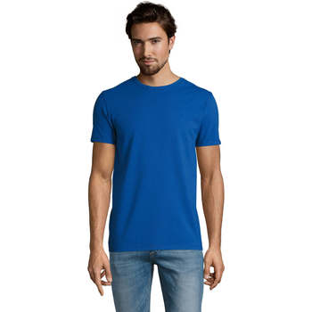 Vêtements Homme T-shirts manches courtes Sols Camiserta de hombre de cuello redondo Azul