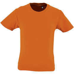 Vêtements Enfant T-shirts linen manches courtes Sols CAMISETA DE MANGA CORTA Naranja