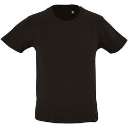 Vêtements Enfant T-shirts linen manches courtes Sols CAMISETA DE MANGA CORTA Negro