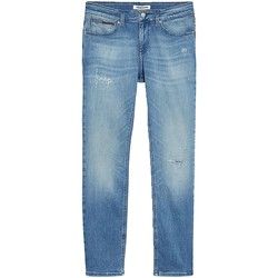 Vêtements Homme Jeans droit Tommy Jeans Jeans Slim  ref 53463 1AB bleu Bleu