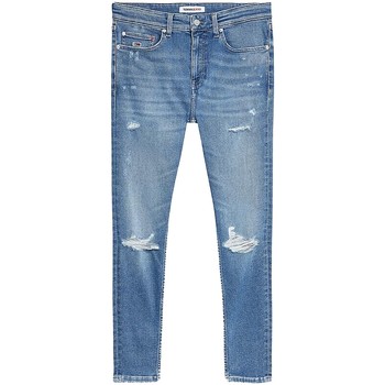 Vêtements Homme Jeans droit Tommy Jeans Jeans usé skinny  ref 53481 1AB bleu Bleu