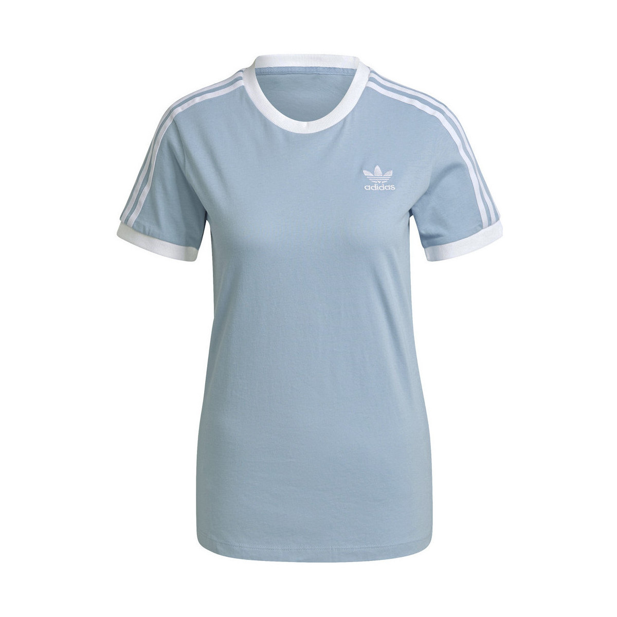 Vêtements Femme T-shirts & Polos adidas Originals 3 STRIPES Bleu