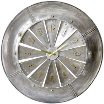 Les Petites Bomb Horloges Item International Pendule en métal forme Réacteur Gris