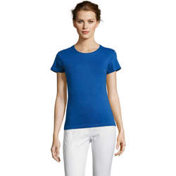 Vêtements Femme T-shirts manches courtes Sols Miss camiseta manga corta mujer Bleu