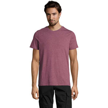 Vêtements Homme T-shirts manches courtes Sols Mixed Men camiseta hombre Bordeaux