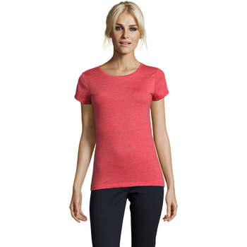 Vêtements Femme T-shirts manches courtes Sols Mixed Women camiseta mujer Rojo