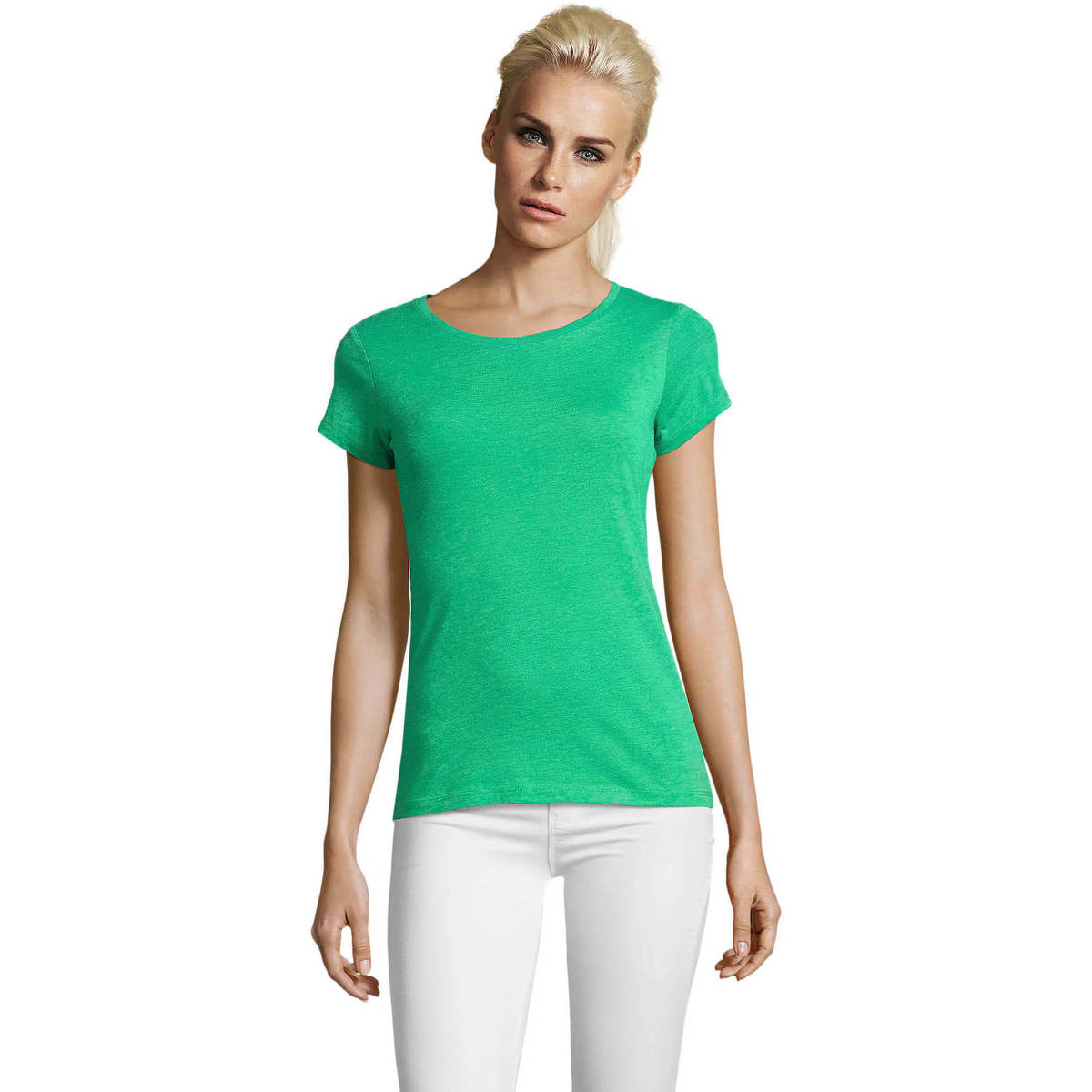 Vêtements Femme T-shirts manches courtes Sols Mixed Women camiseta mujer Vert
