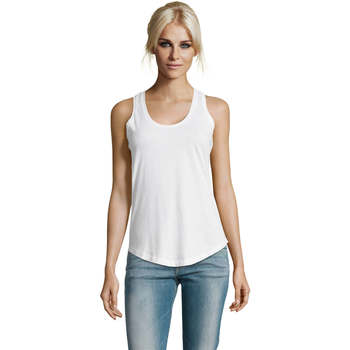 Vêtements Femme Débardeurs / T-shirts sans manche Sols Moka camiseta mujer sin mangas Blanc
