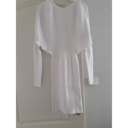 Vêtements Femme Robes courtes abolliria robe pull blanc Blanc