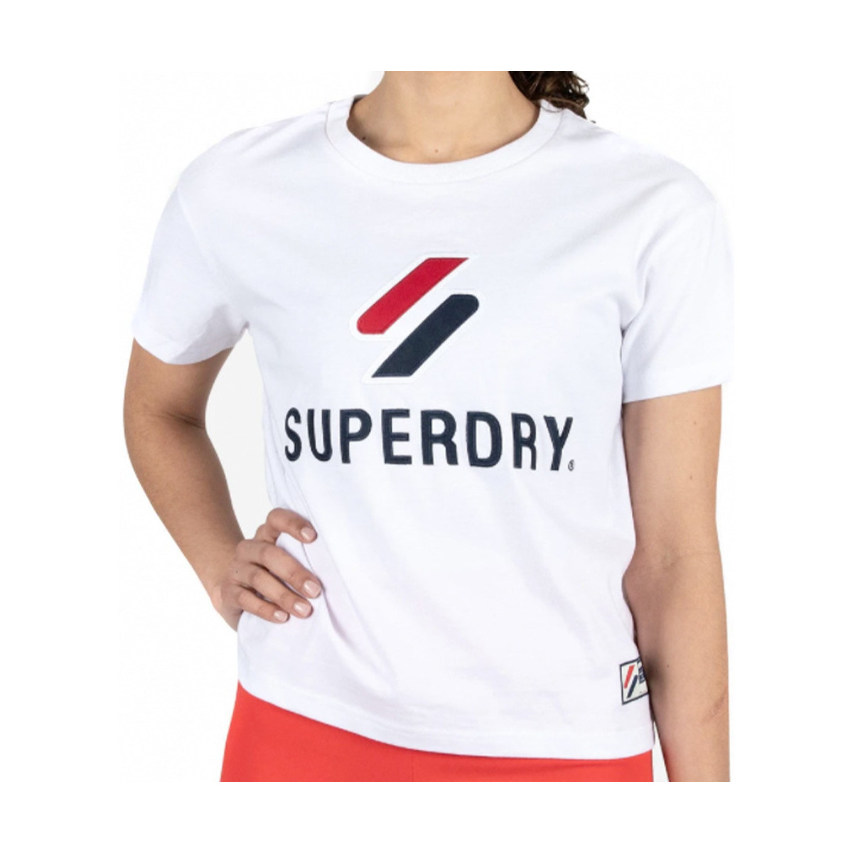 Vêtements Femme T-shirts manches courtes Superdry Classic Blanc