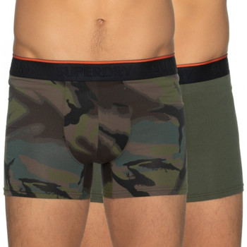 Sous-vêtements Homme Boxers Superdry Pack x2 front logo Camouflage