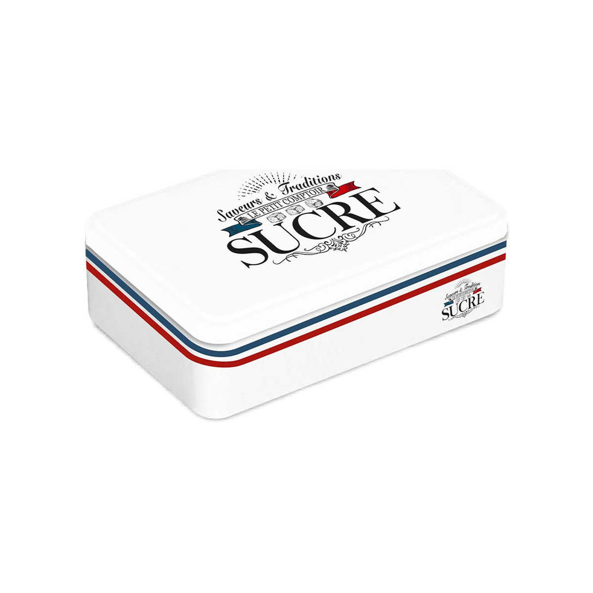 Maison & Déco Running / Trail Sud Trading Boite blanche pour le sucre style Frenchy Blanc