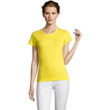 Vêtements Femme T-shirts manches courtes Sols Miss camiseta manga corta mujer Amarillo