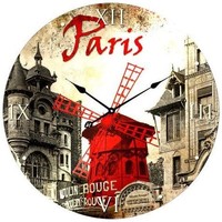 Marques à la une Horloges Enesco Pendule en verre Paris Multicolore
