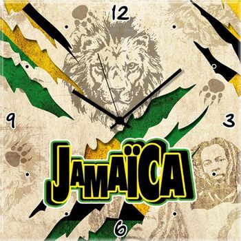 Maison & Déco Horloges Cadoons Pendule Jamaïca Lion Beige