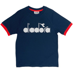 Vêtements Enfant T-shirts manches courtes Diadora SCHWARZ 102175906 Bleu