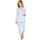 Vêtements Femme Elue par nous by  - Pyjama manches longues coton Bleu
