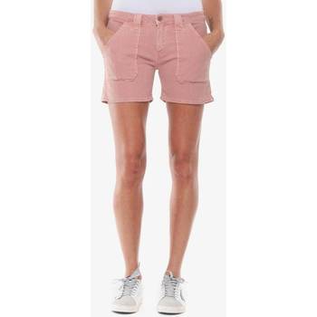 Vêtements Femme Shorts / Bermudas Le Temps des Cerises Short en jeans olsen2 rose Jaune