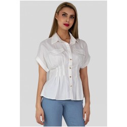 Vêtements Femme Chemises / Chemisiers Kebello Chemise Blanc F Blanc