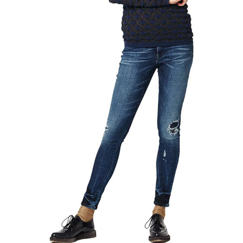 Vêtements Femme Jeans skinny Bottines / Boots 135259-1N Bleu