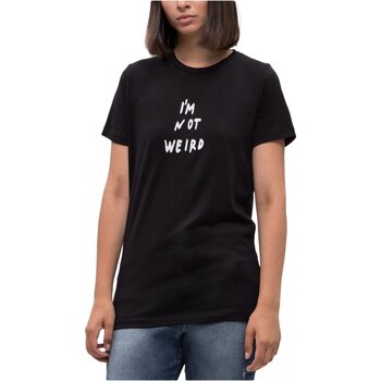 Vêtements Femme T-shirts & Polos Diesel Tee shirt à message  -   - Femme les NOIRS