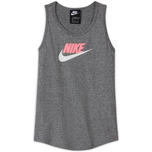 Vêtements Fille T-shirts manches courtes Nike Sportswear Gris