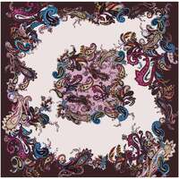 Accessoires textile Echarpes / Etoles / Foulards Alberto Cabale Grand carré de Soie Purple white Zoé Multicolore