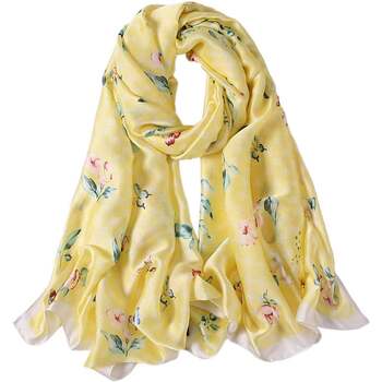 Accessoires textile Femme Echarpes / Etoles / Foulards Alberto Cabale Étole de Soie Yellow Flower Nana 