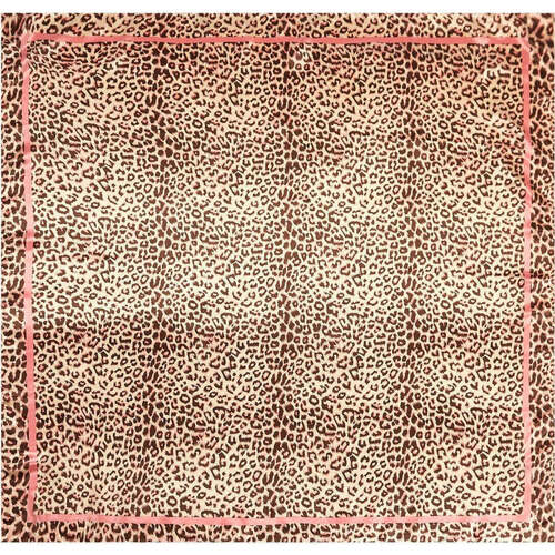 Accessoires textile Femme Echarpes / Etoles / Foulards Alberto Cabale Grand carré de Soie Pink Panther Zoé Marron Marron