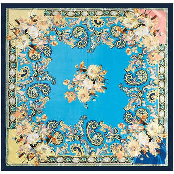 Accessoires textile Echarpes / Etoles / Foulards Alberto Cabale Grand carré de Soie Blue India Zoé Multicolore