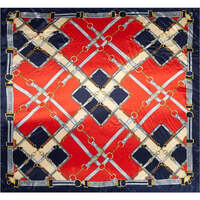 Accessoires textile Femme Echarpes / Etoles / Foulards Alberto Cabale Grand carré de Soie Red Belt Zoé 