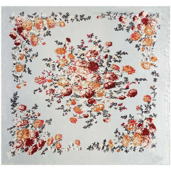 Accessoires textile Echarpes / Etoles / Foulards Alberto Cabale Grand carré de Soie White Flower Zoé Multicolore