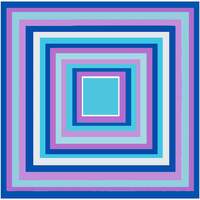 Accessoires textile Femme Echarpes / Etoles / Foulards Alberto Cabale Petit carré de Soie Purple Blue Navy Cléo Multicolore