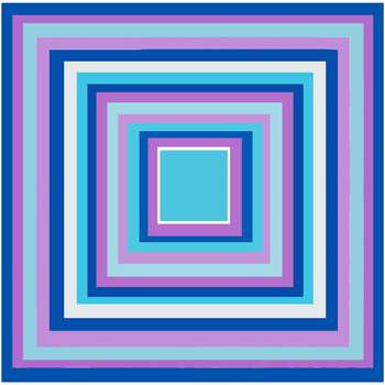 Accessoires textile Echarpes / Etoles / Foulards Alberto Cabale Petit carré de Soie Purple Blue Navy Cléo Multicolore