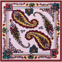 Accessoires textile Echarpes / Etoles / Foulards Alberto Cabale Petit carré de Soie Cream Brown Cléo Multicolore
