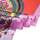 Accessoires textile Femme Echarpes / Etoles / Foulards Alberto Cabale Grand carré de Soie Pink Orange Yello Zoé Multi couleur Multicolore