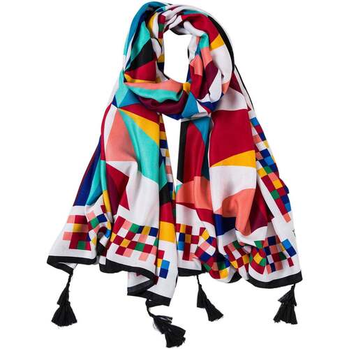 Accessoires textile Femme Echarpes / Etoles / Foulards Alberto Cabale Etole coton Arlequin Athéna Multi-couleur Multicolore