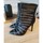 Chaussures Femme Bottines Sans marque Bottines Stilettos Noir