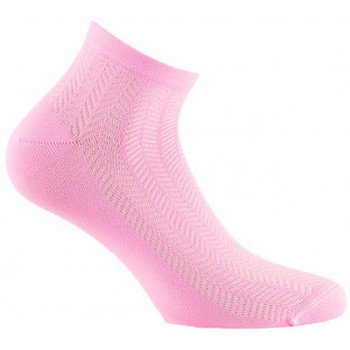Accessoires Femme Chaussettes Kindy Chaussettes ultra-courtes fantaisies chevrons MADE IN FRANCE Rose
