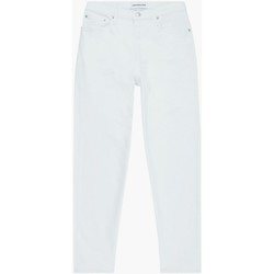 Vêtements Femme Jeans droit Calvin Klein Jeans Jean mom Calvin Klein femme Ref 53546 1AA blanc Blanc