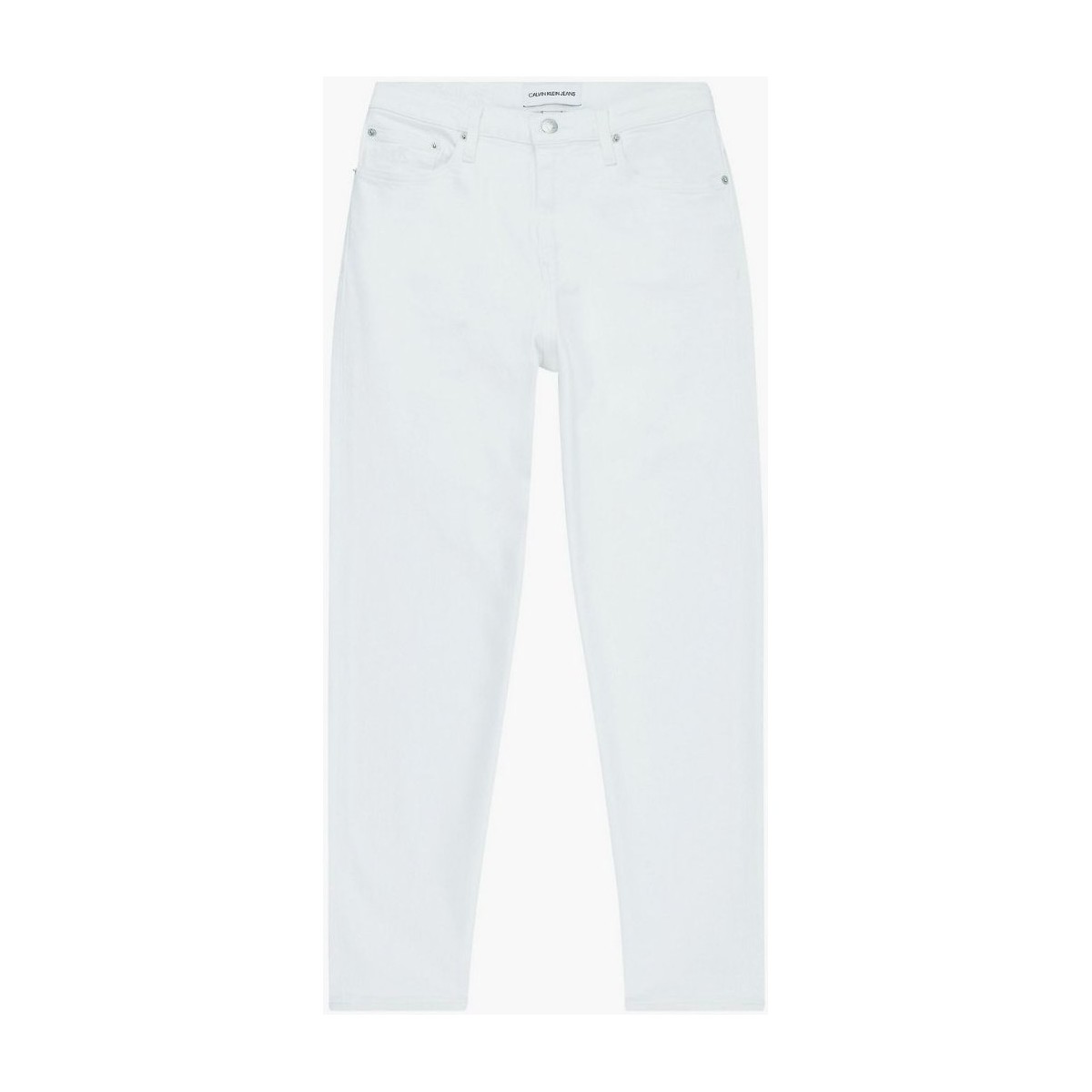 Vêtements Femme Maillots / Shorts de bain Calvin Klein Jeans Jean mom Calvin Klein femme Ref 53546 1AA blanc Blanc