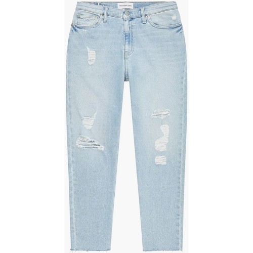 Vêtements Femme Maillots / Shorts de bain Calvin Klein Jeans Jean mom  femme Ref 53550 1AA Bleu