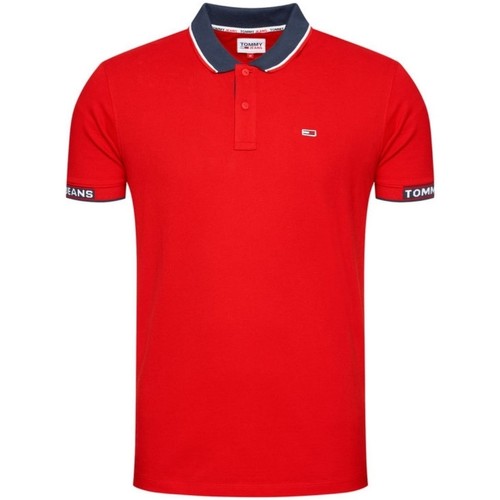 Vêtements Homme T-shirts & Polos Tommy Jeans Polo  Ref 52003 XNL rouge Rouge